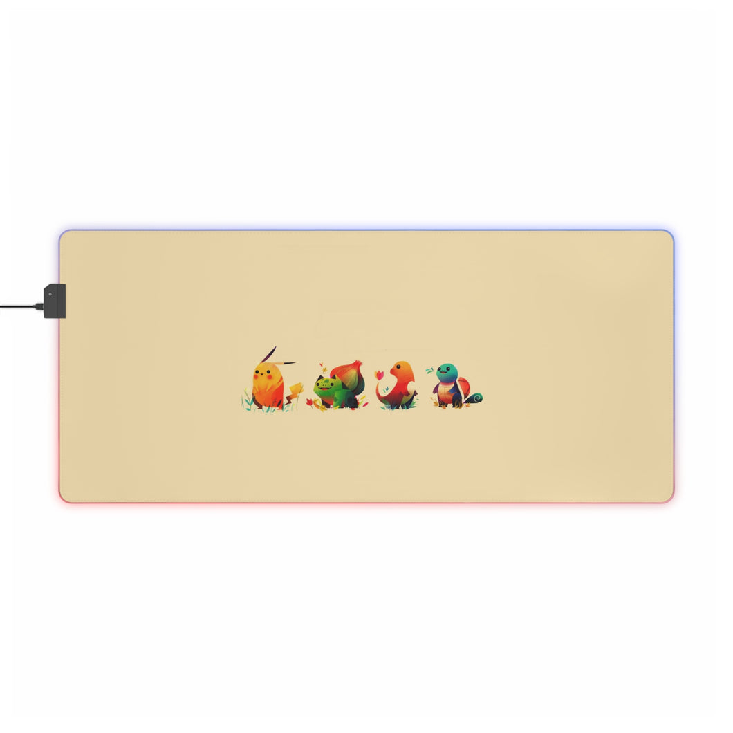 Pokemon characters RGB LED Mouse Pad (Desk Mat)