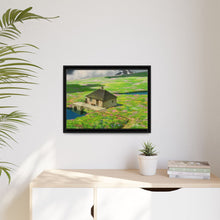 Load image into Gallery viewer, studio ghibli Howl&#39;s Moving Castle Canvas Framed Art Print
