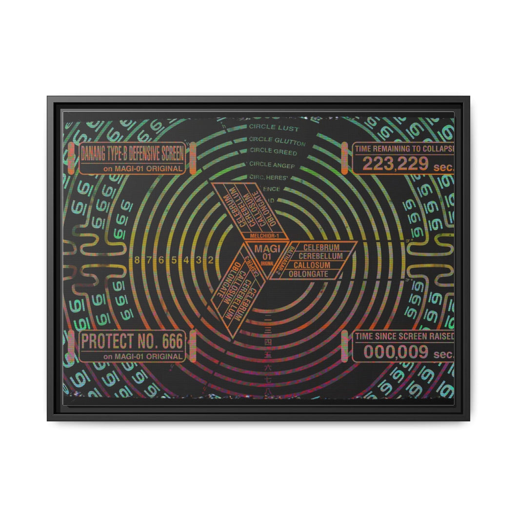 Anime Neon Genesis Evangelion Canvas Framed Art Print