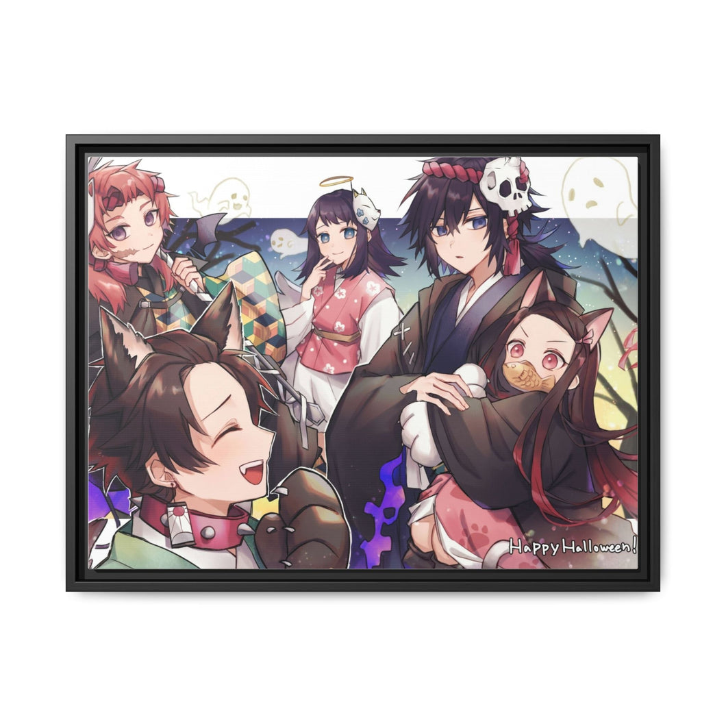 Anime Demon Slayer: Kimetsu no Yaiba Canvas Framed Art Print