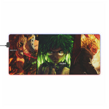 Load image into Gallery viewer, My Hero Academia Izuku Midoriya, Katsuki Bakugou RGB LED Mouse Pad (Desk Mat)
