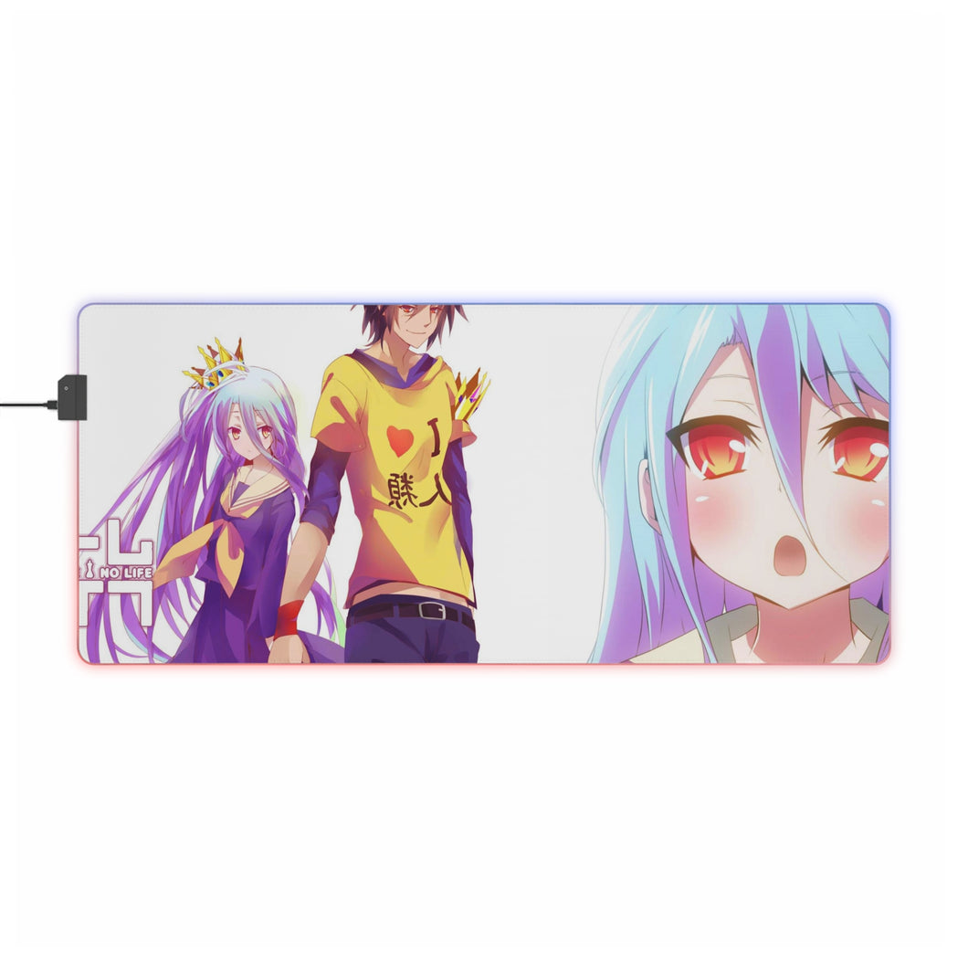 Sora and Shiro RGB LED Mouse Pad (Desk Mat)