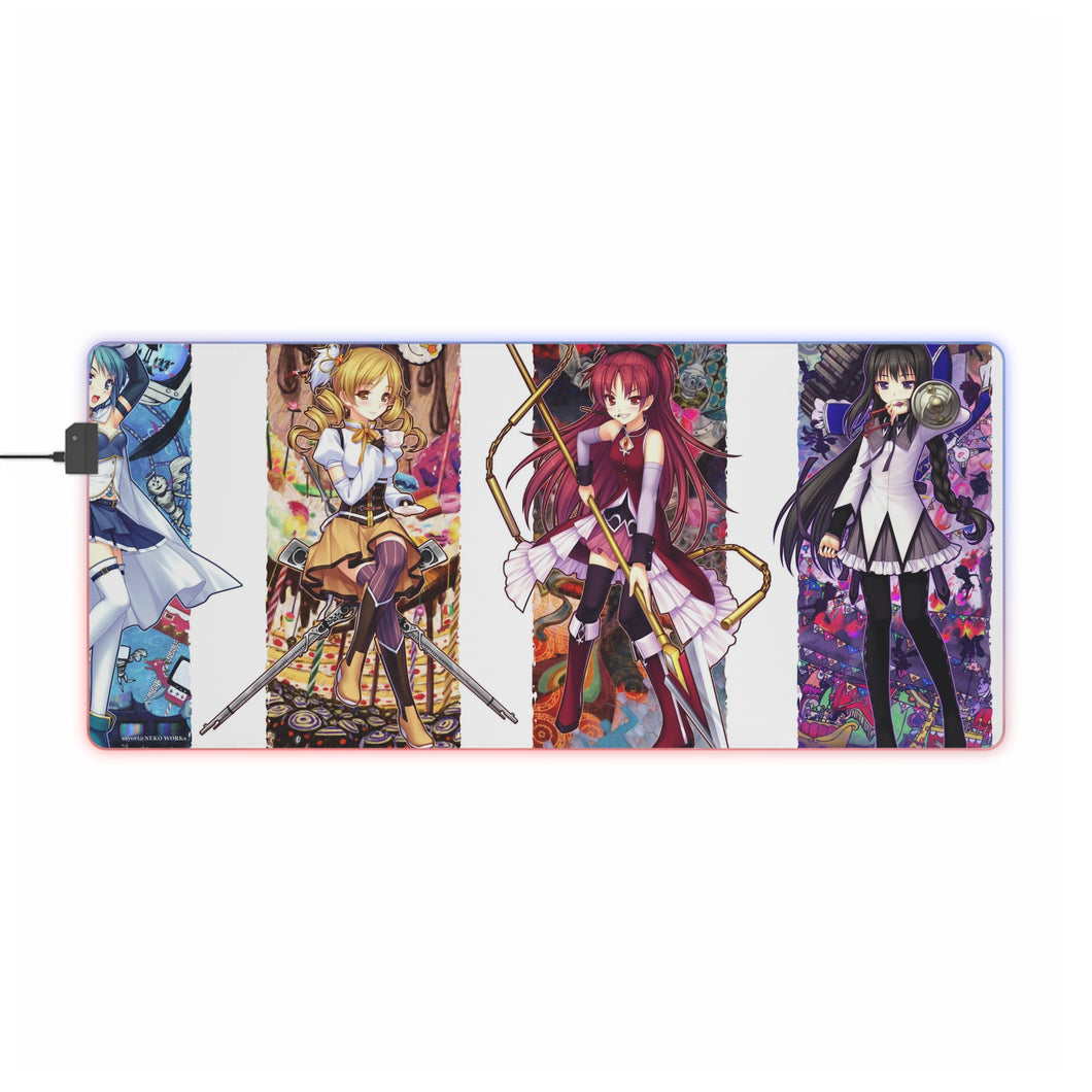 Puella Magi Madoka Magica RGB LED Mouse Pad (Desk Mat)