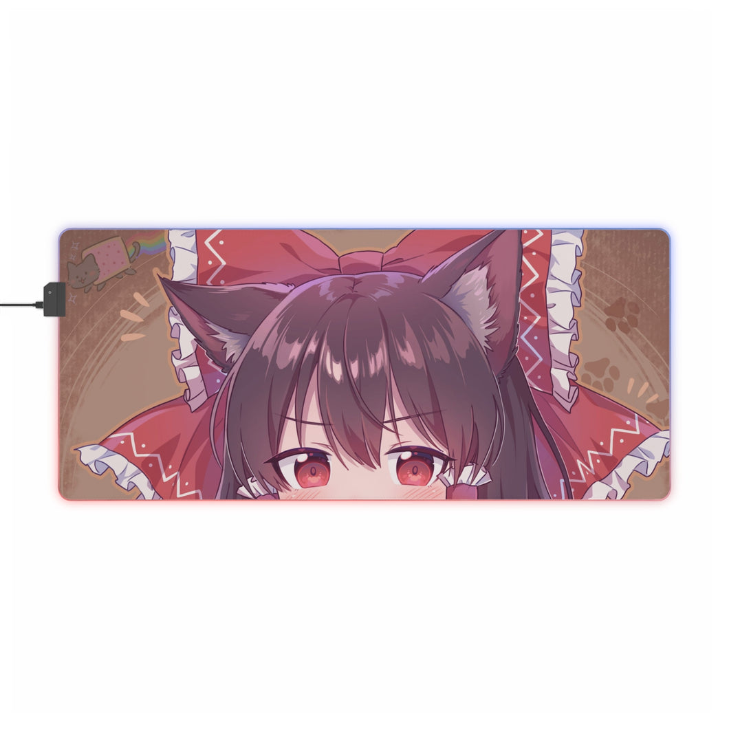 Reimu Hakurei RGB LED Mouse Pad (Desk Mat)