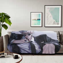 Load image into Gallery viewer, Satoru Gojo Sherpa Blanket
