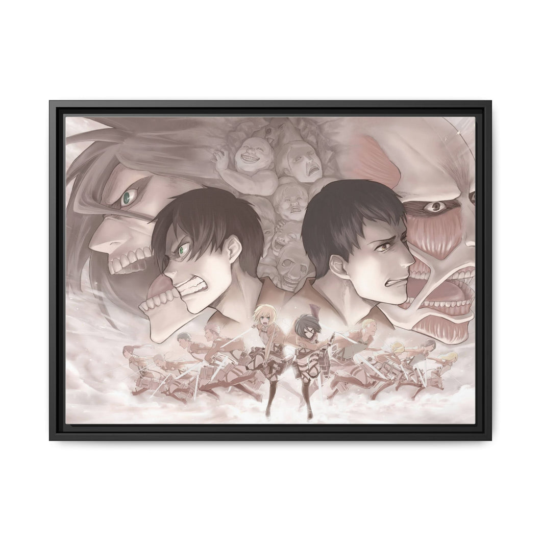 Tides of War Canvas Framed Art Print