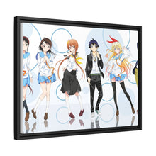 Load image into Gallery viewer, Nisekoi Chitoge Kirisaki, Kosaki Onodera, Seishirou Tsugumi, Marika Tachibana, Ruri Miyamoto Canvas Framed Art Print
