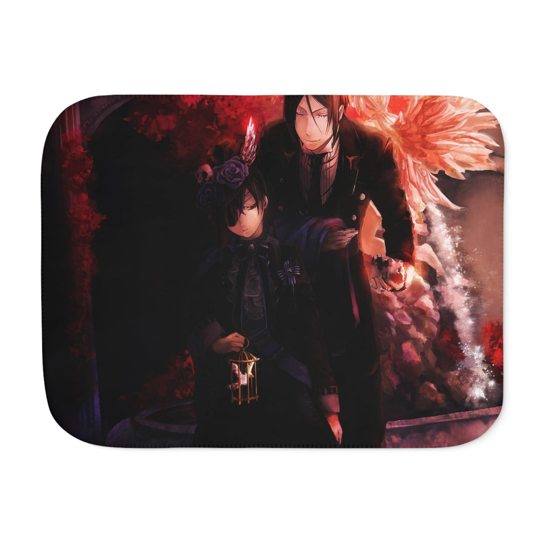 Black Butler Sherpa Blanket