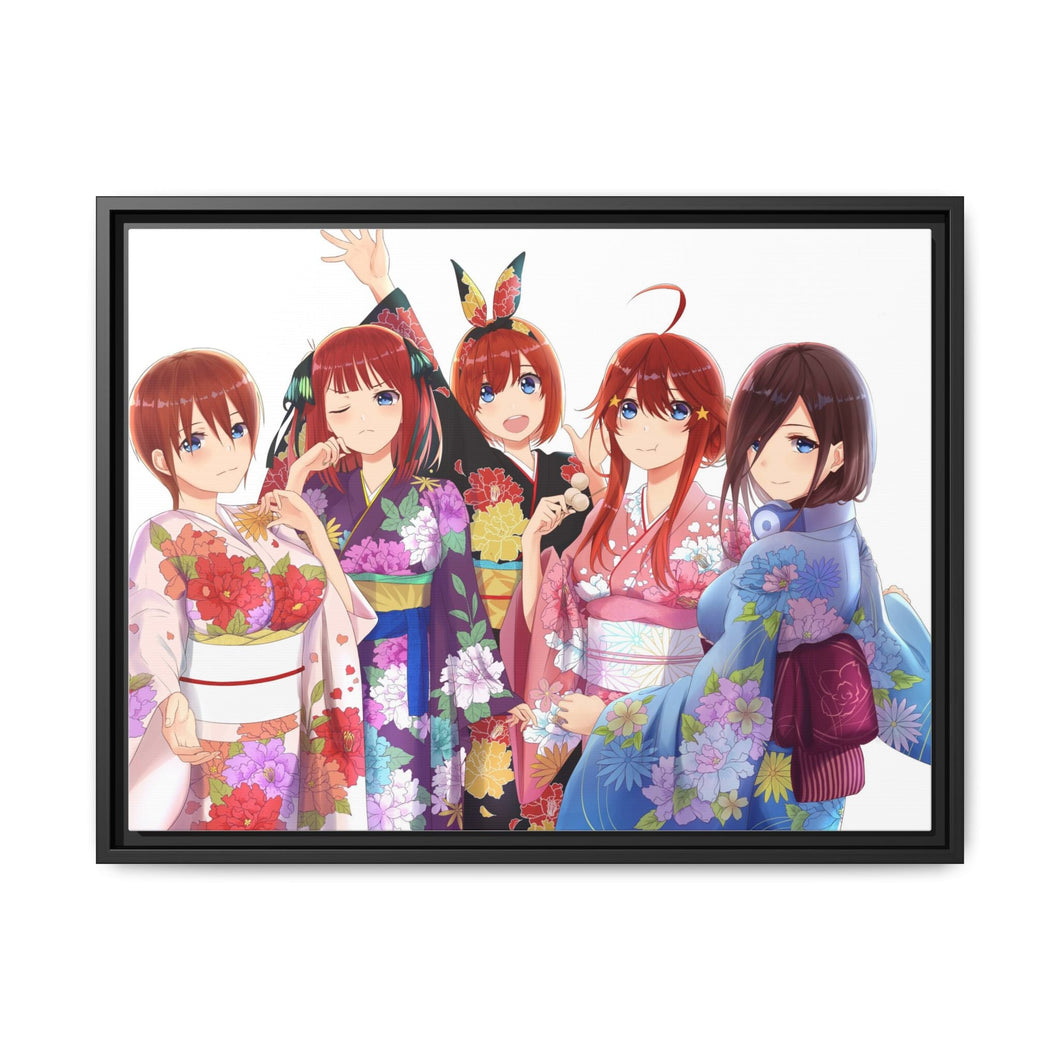 Anime The Quintessential Quintuplets Canvas Framed Art Print
