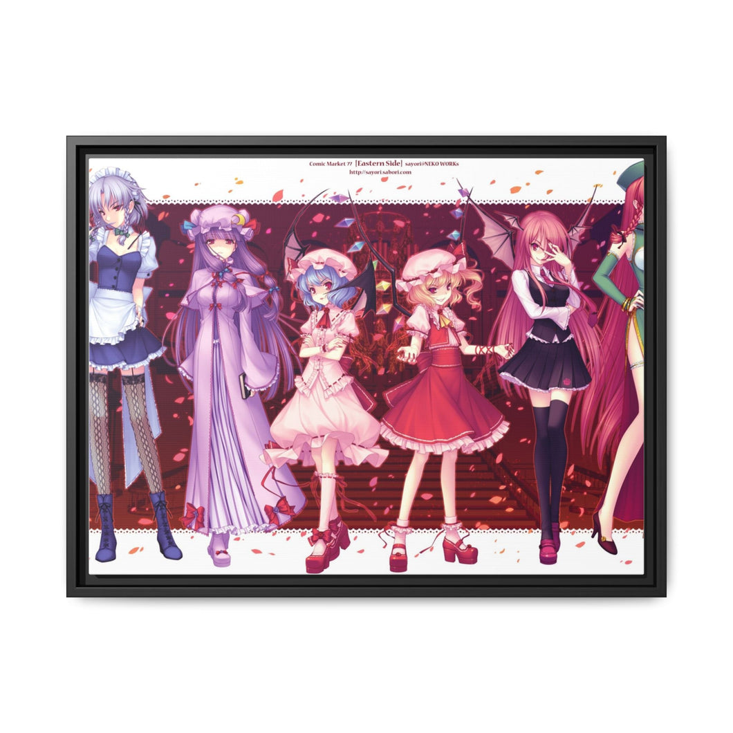 Touhou Canvas Framed Art Print