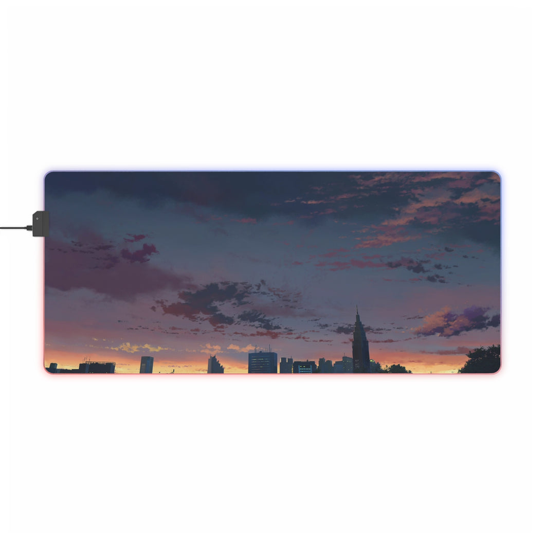 The Garden Of Words RGB LED Mouse Pad (Desk Mat)