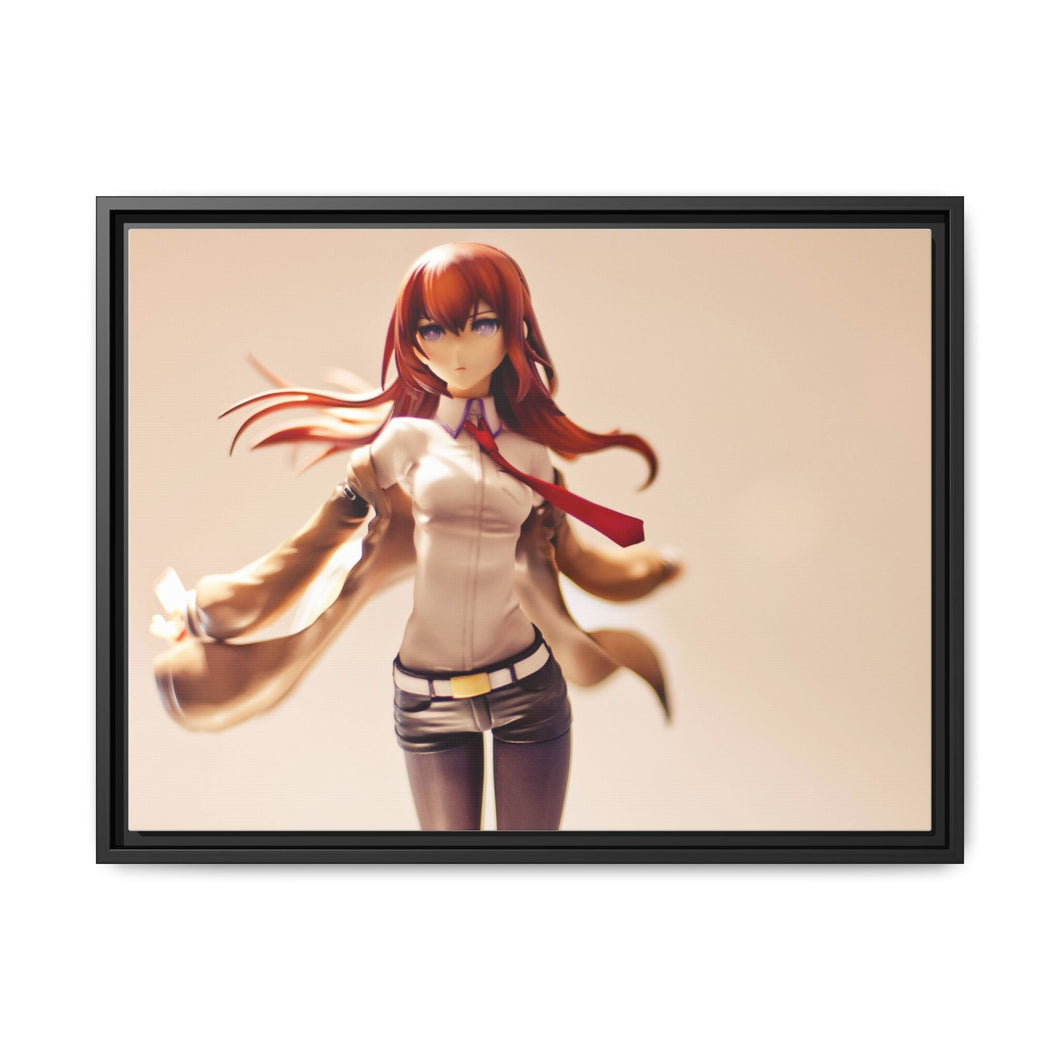 Makise Kurisu Canvas Framed Art Print