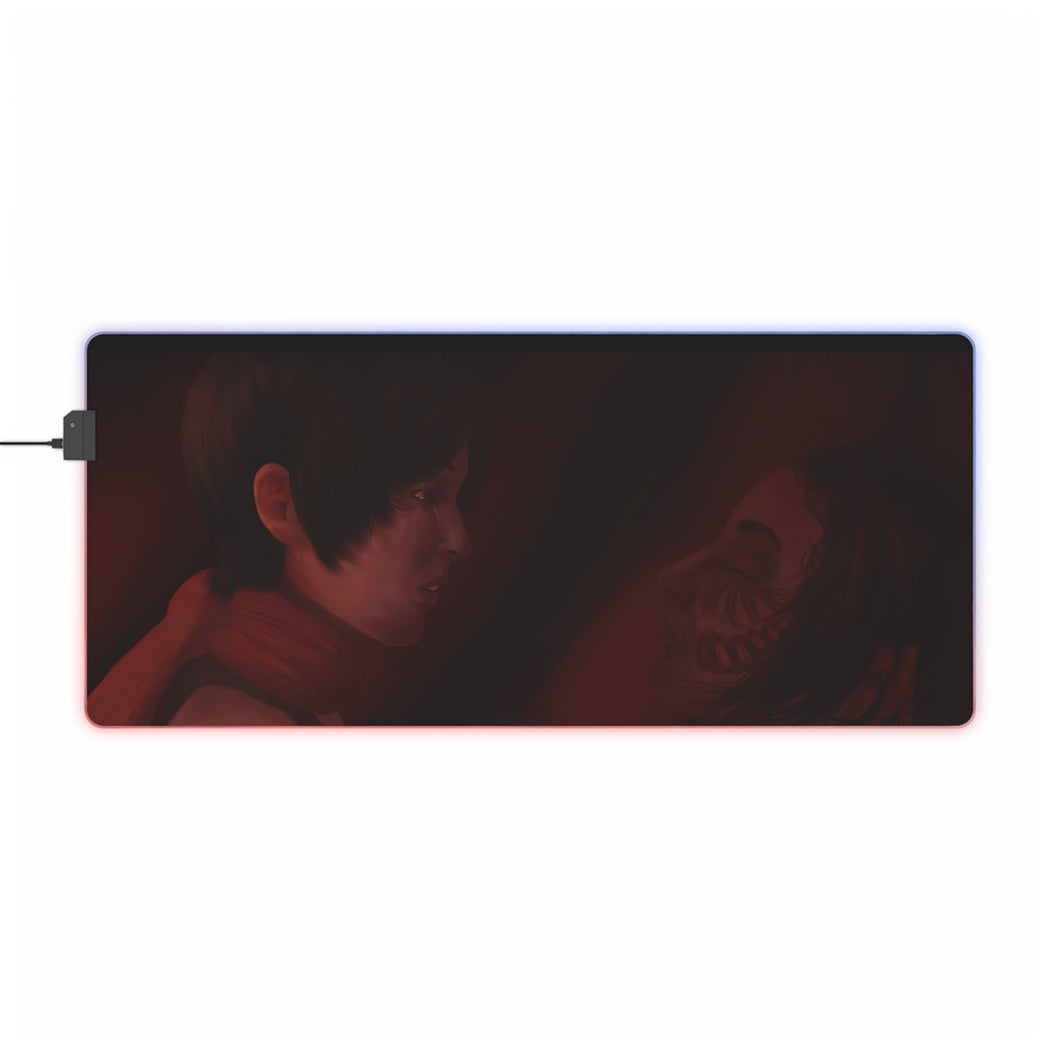 Anime Attack On Titan RGB LED Mouse Pad (Desk Mat)