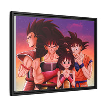 Load image into Gallery viewer, Bardock, Gine, Goku and Raditz Canvas Framed Art Print
