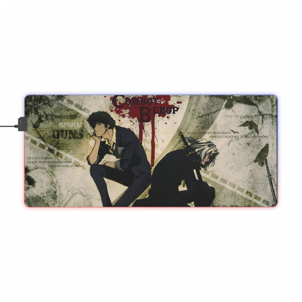Cowboy Bebop Spike Spiegel RGB LED Mouse Pad (Desk Mat)
