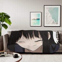 Load image into Gallery viewer, Eru Chitanda Smiling face Sherpa Blanket
