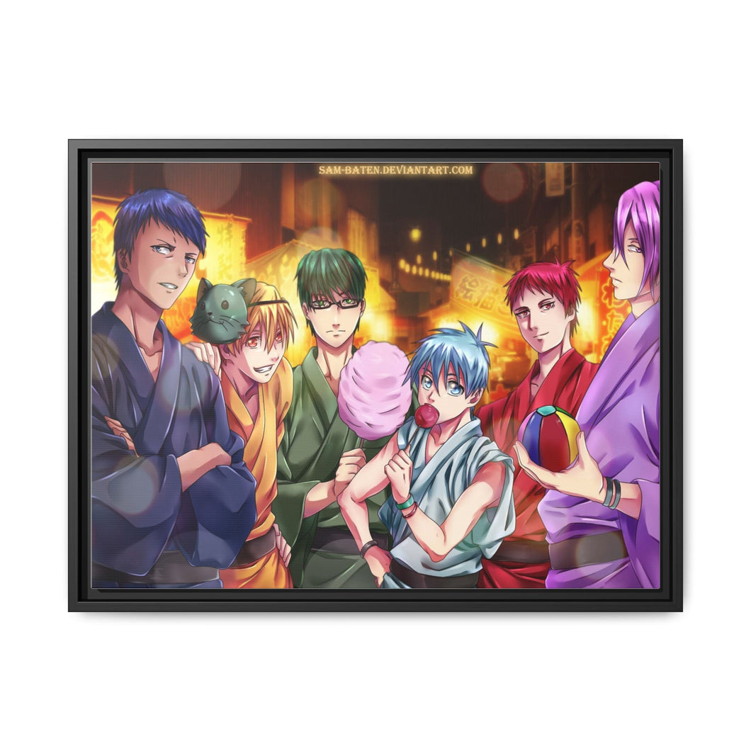 Kuroko's Basketball Tetsuya Kuroko, Daiki Aomine, Atsushi Murasakibara Canvas Framed Art Print