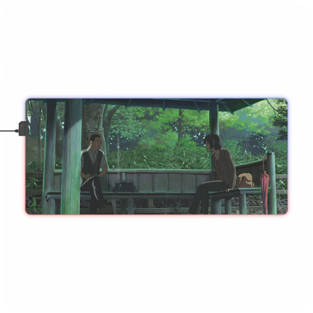 The Garden Of Words RGB LED Mouse Pad (Desk Mat)