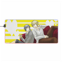 Load image into Gallery viewer, Durarara!! Izaya Orihara, Shizuo Heiwajima RGB LED Mouse Pad (Desk Mat)
