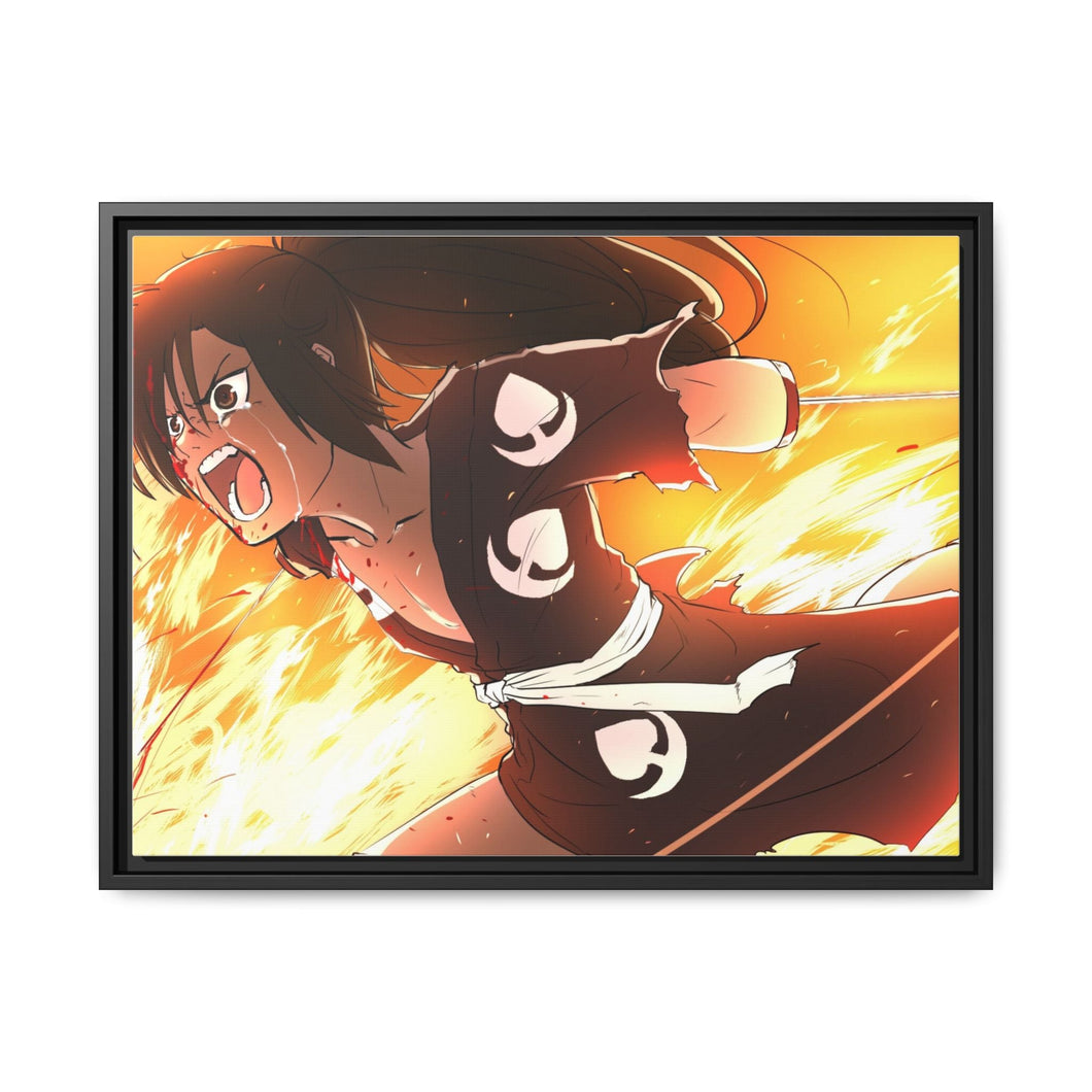 Hyakkimaru Cry Canvas Framed Art Print