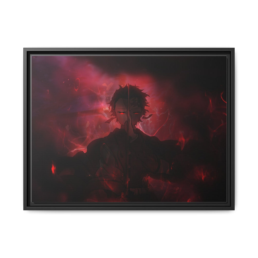 Anime Demon Slayer: Kimetsu no Yaiba Canvas Framed Art Print