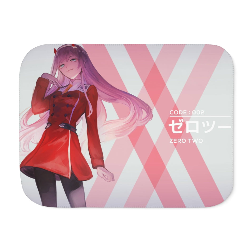 Anime Darling in the FranXX Sherpa Blanket