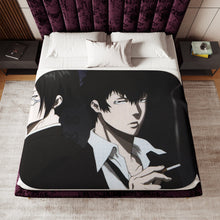 Load image into Gallery viewer, Psycho-Pass Nobuchika Ginoza Sherpa Blanket
