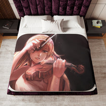 Load image into Gallery viewer, Anime Your Lie in April Sherpa Blanket
