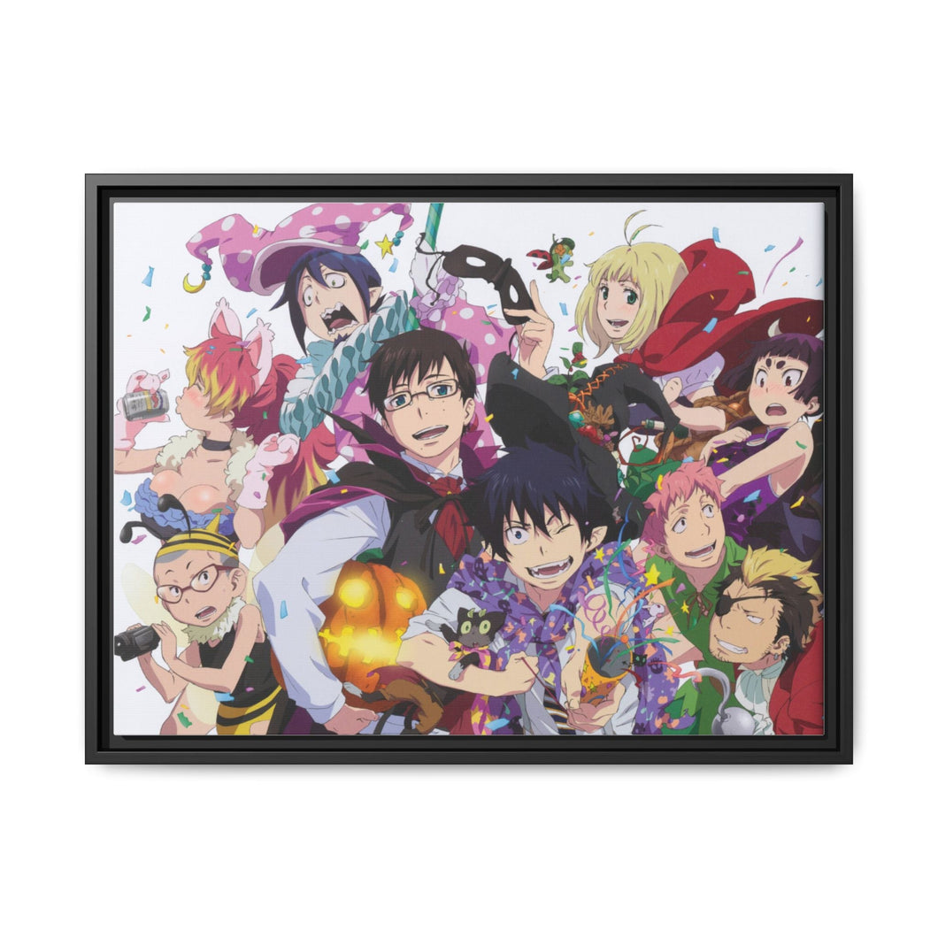 Anime Blue Exorcist Canvas Framed Art Print