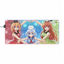 Load image into Gallery viewer, Is The Order A Rabbit? RGB LED Mouse Pad (Desk Mat)
