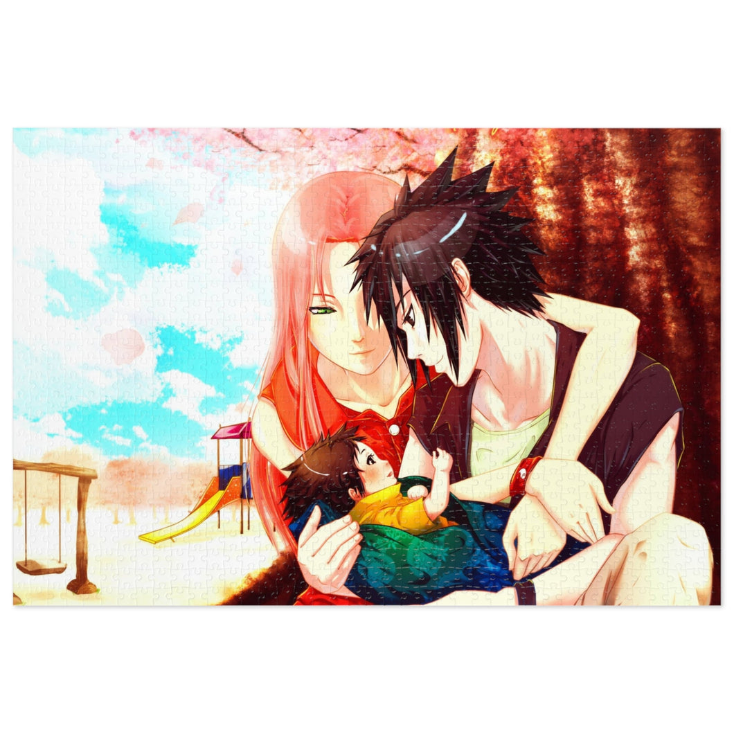 Sakura Sasuke and baby Sarada Jigsaw Puzzle