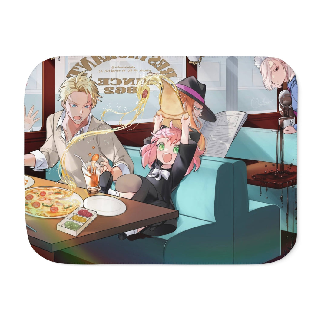 Spy x Family Anya Forger, Loid Forger, Yor Forger Sherpa Blanket