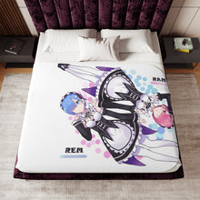 Load image into Gallery viewer, Rem &amp; Ram (Si Kembar) Sherpa Blanket
