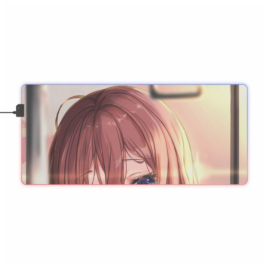 The Quintessential Quintuplets Miku Nakano RGB LED Mouse Pad (Desk Mat)