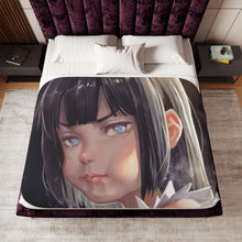 Load image into Gallery viewer, Is It Wrong To Try To Pick Up Girls In A Dungeon? Sherpa Blanket
