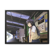Train Station Canvas Framed Art Print