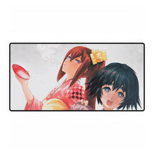 Load image into Gallery viewer, Makise and Mayuri Drunken Duo Mouse Pad (Desk Mat)
