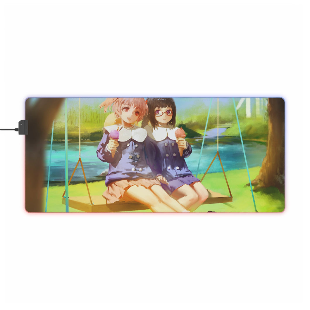 Puella Magi Madoka Magica RGB LED Mouse Pad (Desk Mat)