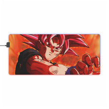 Load image into Gallery viewer, Goku SSG RGB LED Mouse Pad (Desk Mat)
