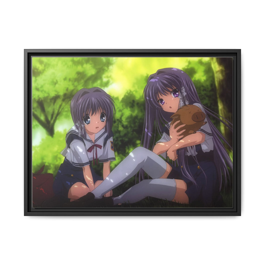 Anime Clannad Canvas Framed Art Print