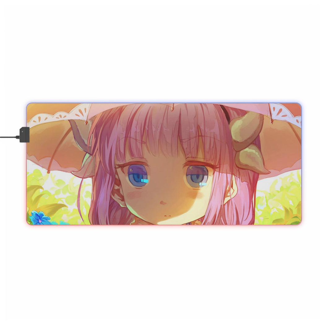 Miss Kobayashi's Dragon Maid Kanna Kamui, Kobayashi San Chi No Maid Dragon RGB LED Mouse Pad (Desk Mat)