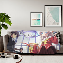 Load image into Gallery viewer, Charlotte Nao Tomori, Joujirou Takajou, Yusa Kurobane Sherpa Blanket
