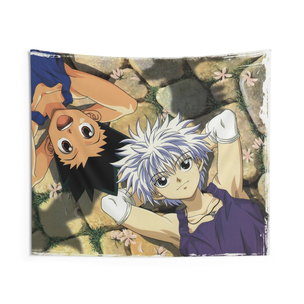 Hunter x Hunter Killua Zoldyck, Gon Freecss Indoor Wall Tapestry