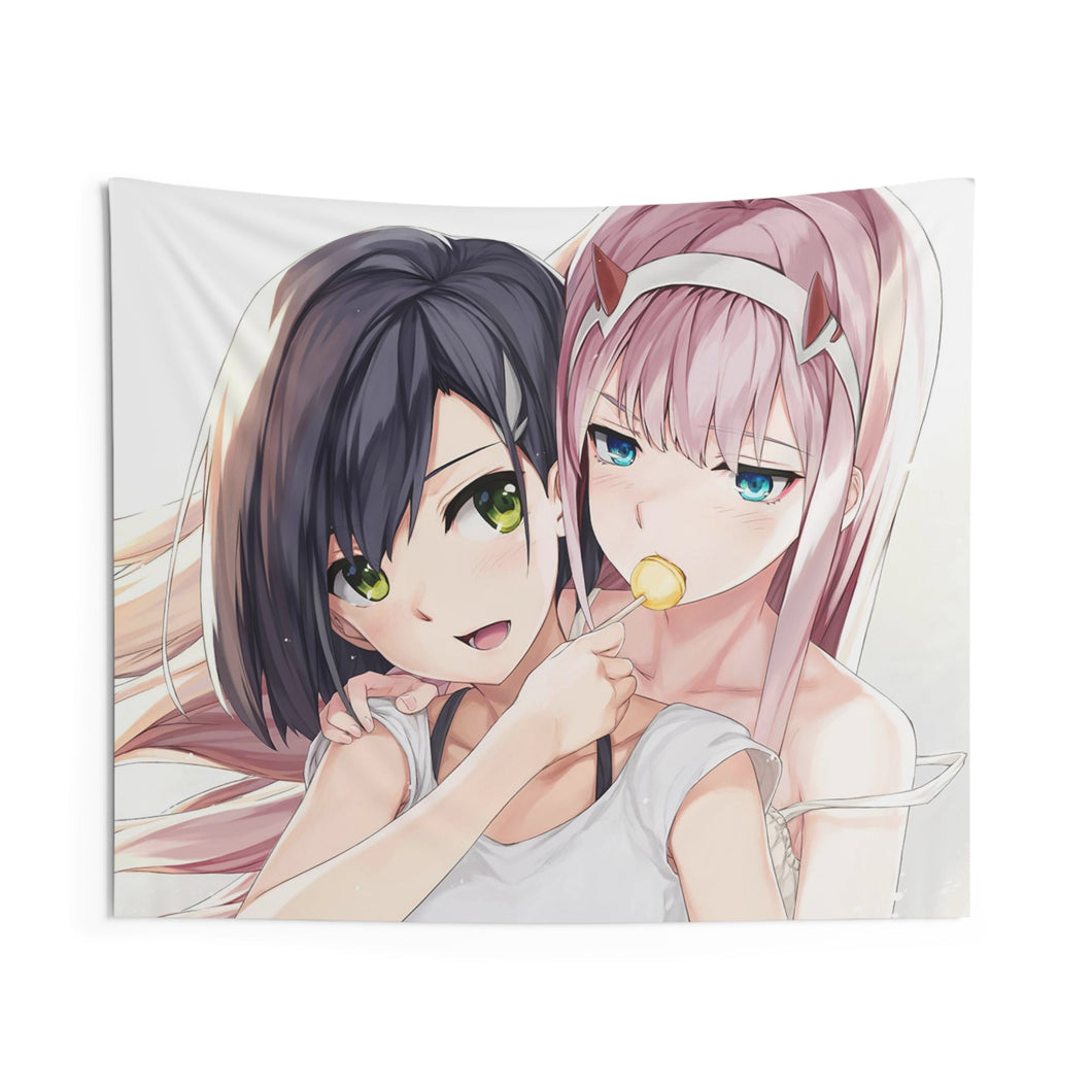 Zero Two and Ichigo Indoor Wall Tapestry