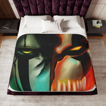 Load image into Gallery viewer, Green with envy, red with rage Sherpa Blanket

