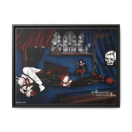 Black Butler Canvas Framed Art Print