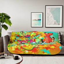 Load image into Gallery viewer, Anime Samurai Champloor Sherpa Blanket
