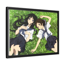 Load image into Gallery viewer, Eru Chitanda  Mayaka Ibara in the garden Canvas Framed Art Print
