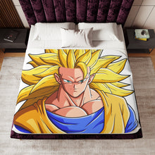 Load image into Gallery viewer, Goku SSJ3 Sherpa Blanket
