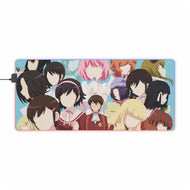 The World God Only Knows Keima Katsuragi, Chihiro Kosaka, Shiori Shiomiya, Kanon Nakagawa, Ayumi Takahara RGB LED Mouse Pad (Desk Mat)